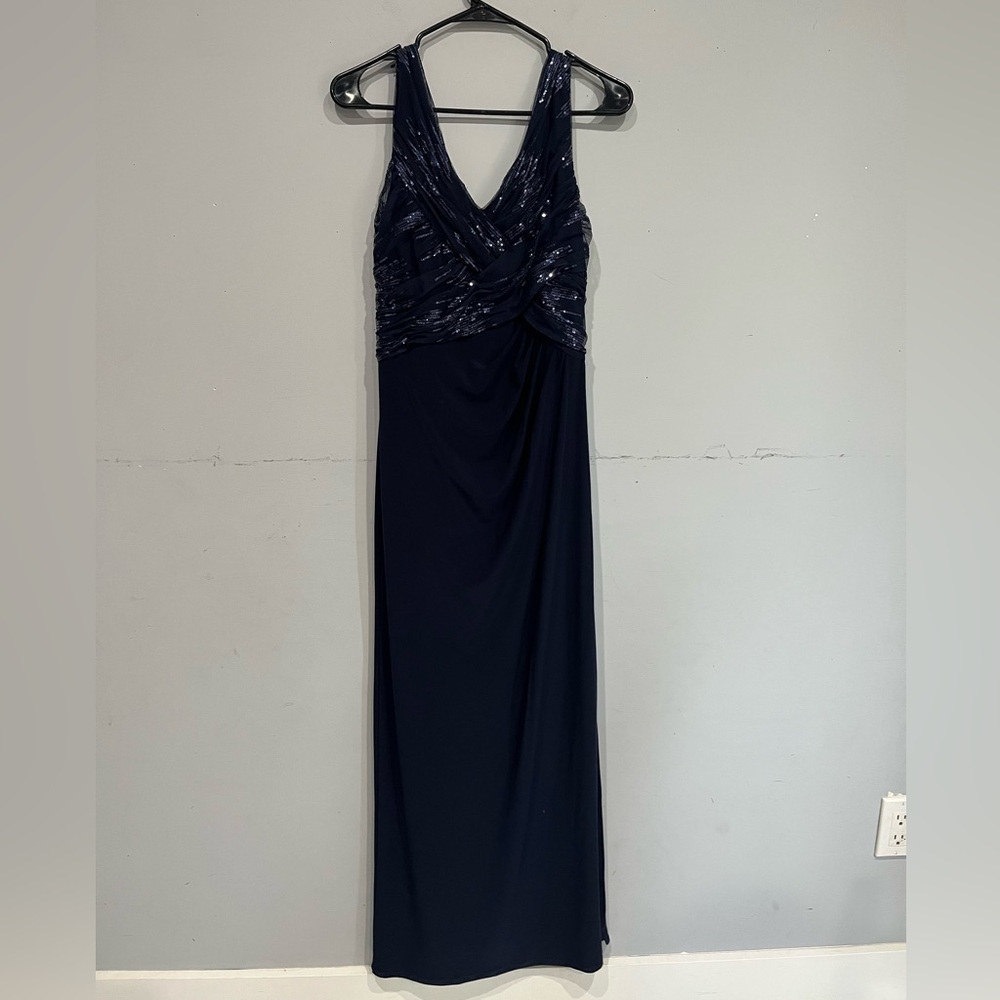 Ralph Lauren Navy Blue Evening Dress